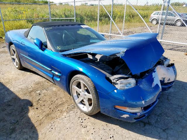 1G1YY32G815134047 - 2001 CHEVROLET CORVETTE BLUE photo 1