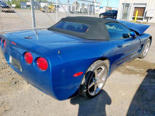 1G1YY32G815134047 - 2001 CHEVROLET CORVETTE BLUE photo 4