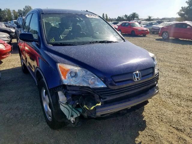 JHLRE38348C009516 - 2008 HONDA CR-V LX BLUE photo 1