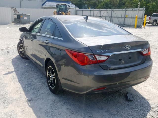 5NPEB4AC0BH118877 - 2011 HYUNDAI SONATA GLS CHARCOAL photo 3