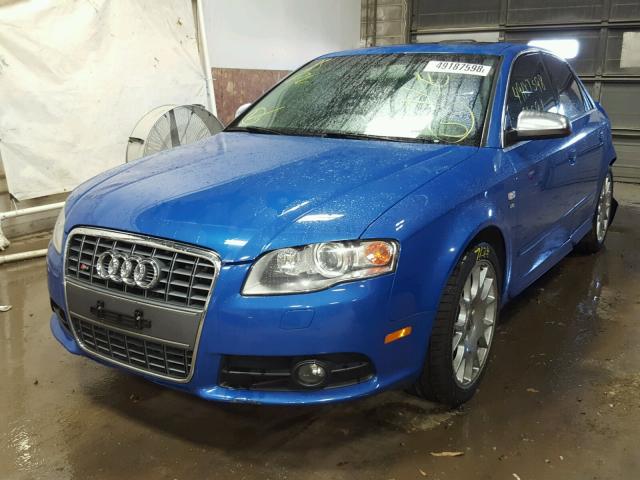 WAUGL98E76A266268 - 2006 AUDI S4 QUATTRO BLUE photo 2