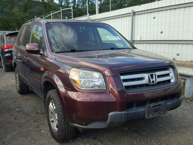 5FNYF18248B029513 - 2008 HONDA PILOT VP MAROON photo 1