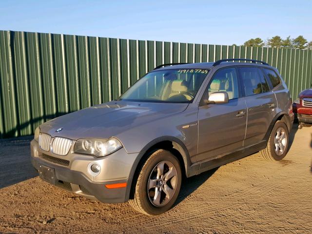 WBXPC93428WJ10262 - 2008 BMW X3 3.0SI GOLD photo 2