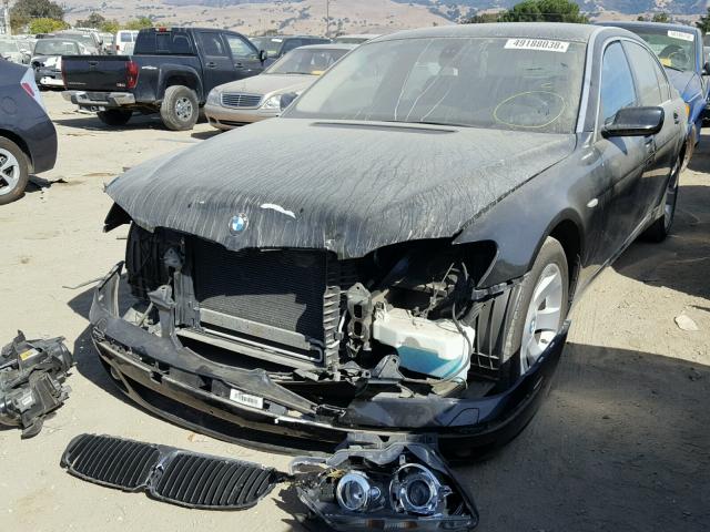 WBAHN83507DT70858 - 2007 BMW 750 BLACK photo 2