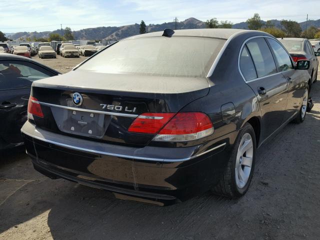 WBAHN83507DT70858 - 2007 BMW 750 BLACK photo 4