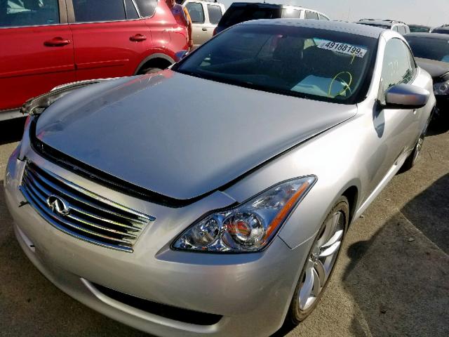 JN1CV6FEXAM354240 - 2010 INFINITI G37 BASE SILVER photo 2