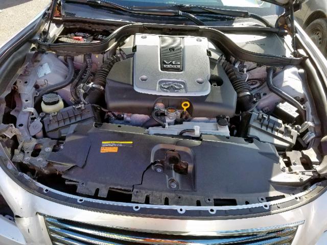 JN1CV6FEXAM354240 - 2010 INFINITI G37 BASE SILVER photo 7