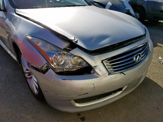 JN1CV6FEXAM354240 - 2010 INFINITI G37 BASE SILVER photo 9