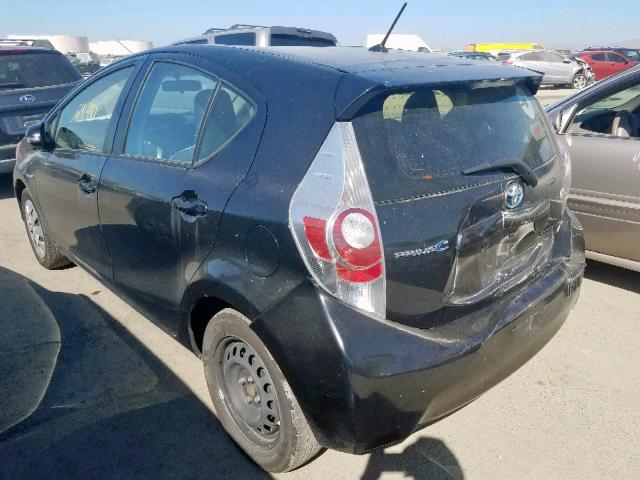 JTDKDTB30E1573438 - 2014 TOYOTA PRIUS C BLACK photo 3