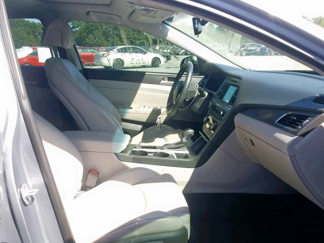 5NPE34AFXHH463527 - 2017 HYUNDAI SONATA SPO SILVER photo 5