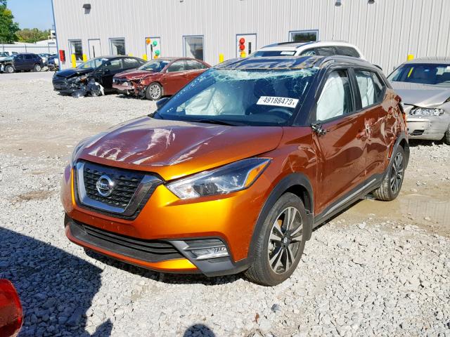 3N1CP5CU0KL525640 - 2019 NISSAN KICKS S ORANGE photo 2