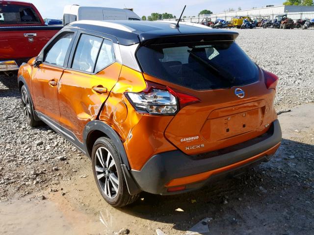 3N1CP5CU0KL525640 - 2019 NISSAN KICKS S ORANGE photo 3