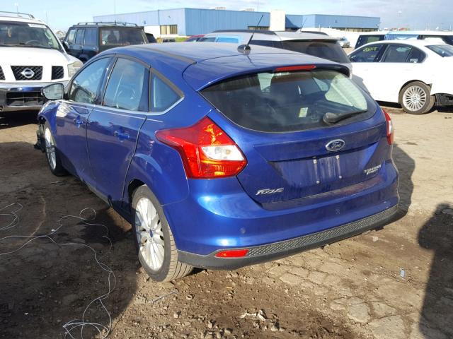 1FADP3N20EL369591 - 2014 FORD FOCUS TITA BLUE photo 3