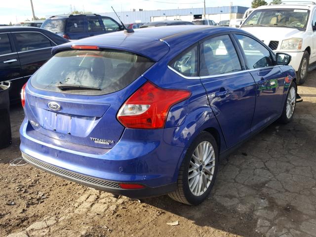 1FADP3N20EL369591 - 2014 FORD FOCUS TITA BLUE photo 4