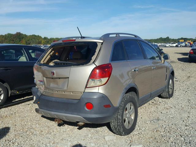 3GSCL33P18S682989 - 2008 SATURN VUE XE BEIGE photo 4