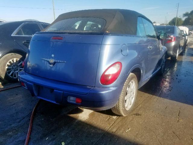 3C3JY45X67T582956 - 2007 CHRYSLER PT CRUISER BLUE photo 4