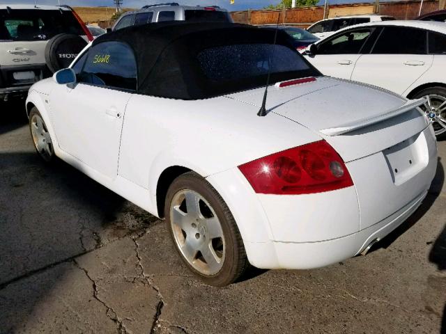 TRUUT28N721009138 - 2002 AUDI TT QUATTRO WHITE photo 3