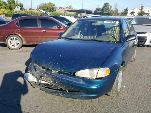 1Y1SK5285YZ401050 - 2000 CHEVROLET GEO PRIZM ლურჯი ფოტო 2
