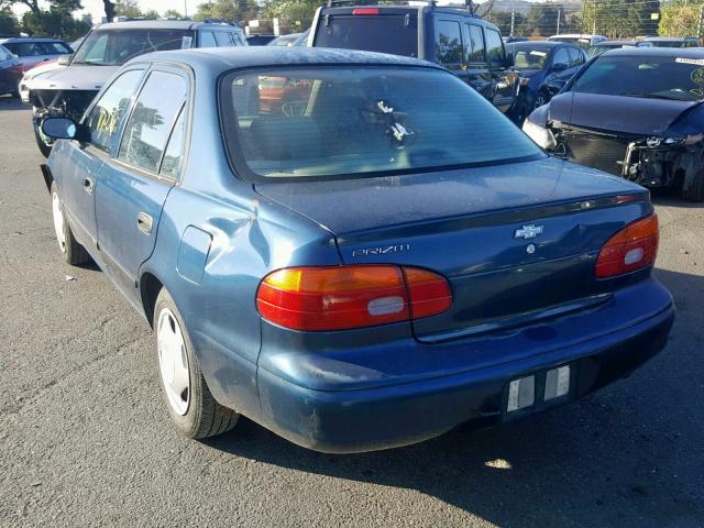 1Y1SK5285YZ401050 - 2000 CHEVROLET GEO PRIZM ლურჯი ფოტო 3