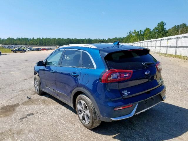 KNDCE3LC1J5120576 - 2018 KIA NIRO TOURI BLUE photo 3