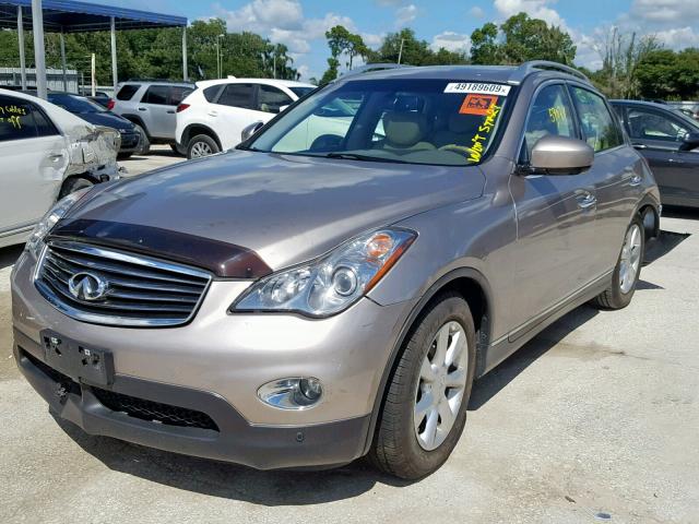 JN1AJ0HP1AM703610 - 2010 INFINITI EX35 BASE TAN photo 2