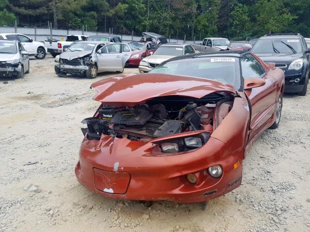 2G2FS22K312146461 - 2001 PONTIAC FIREBIRD ORANGE photo 2