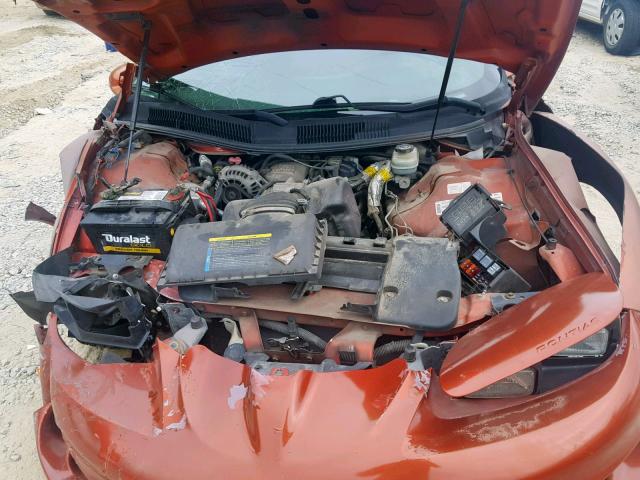 2G2FS22K312146461 - 2001 PONTIAC FIREBIRD ORANGE photo 7