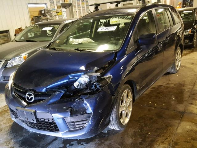 JM1CR2WLXA0373919 - 2010 MAZDA 5 BLUE photo 2