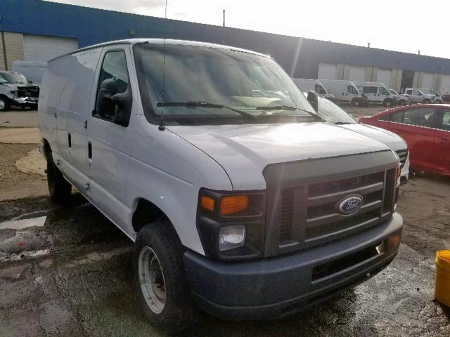 1FTNE1EW9EDA67934 - 2014 FORD ECONOLINE WHITE photo 1