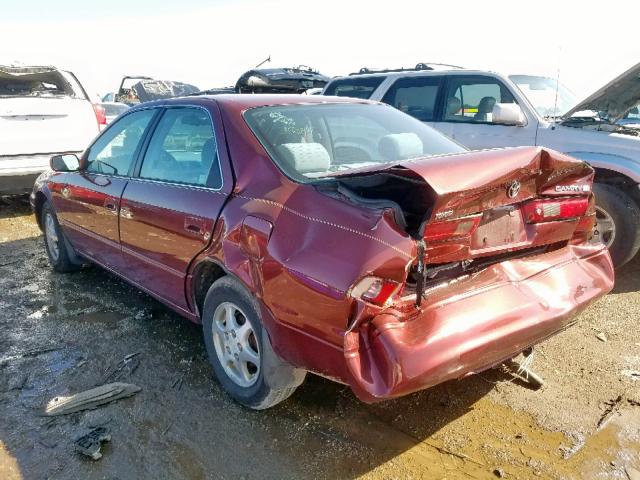 4T1BG28K0XU590401 - 1999 TOYOTA CAMRY CE RED photo 3