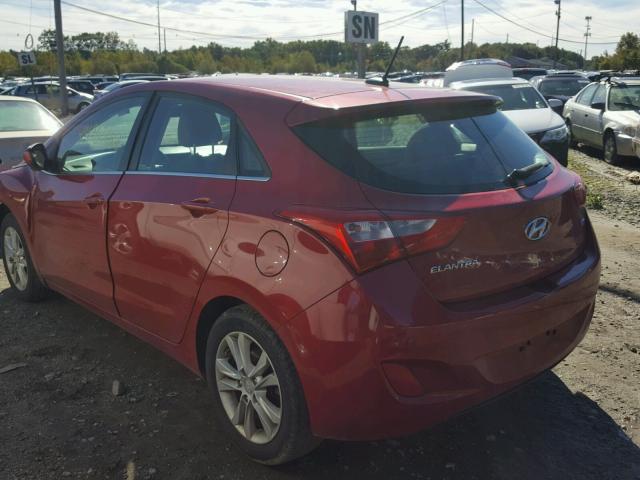 KMHD35LHXFU235901 - 2015 HYUNDAI ELANTRA GT RED photo 3