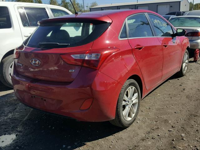 KMHD35LHXFU235901 - 2015 HYUNDAI ELANTRA GT RED photo 4