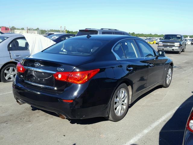 JN1CV7AR7GM250670 - 2016 INFINITI Q50 BASE BLACK photo 4