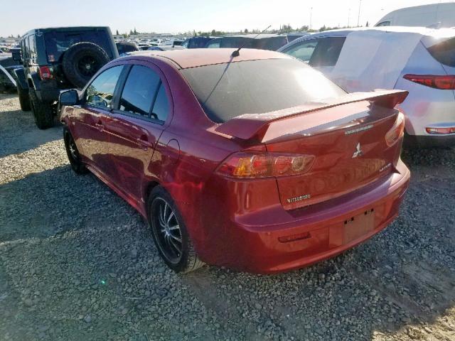 JA3AU26U08U002557 - 2008 MITSUBISHI LANCER ES RED photo 3