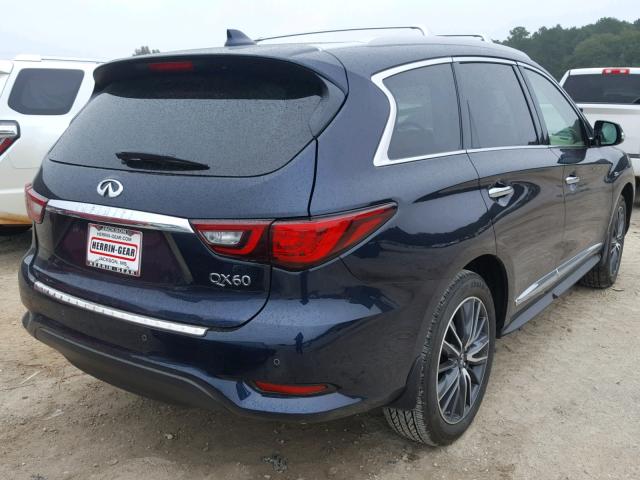 5N1DL0MN5KC513370 - 2019 INFINITI QX60 LUXE BLUE photo 4