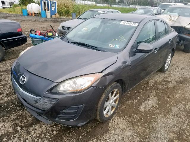 JM1BL1SG9A1174242 - 2010 MAZDA 3 I GRAY photo 2