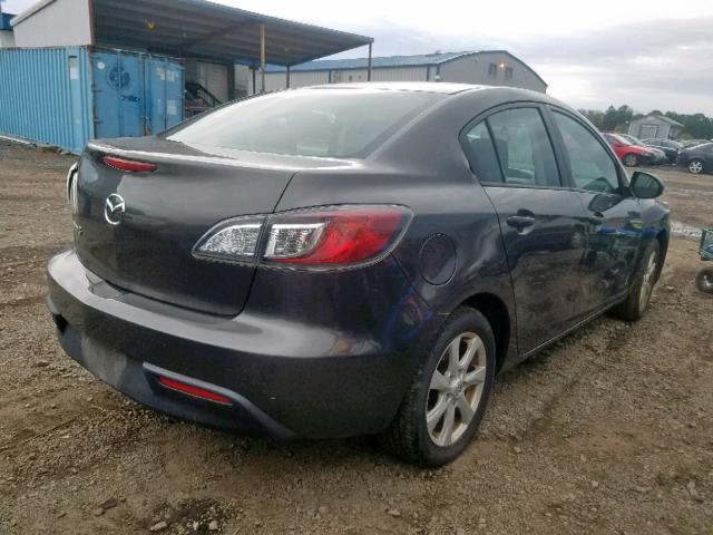 JM1BL1SG9A1174242 - 2010 MAZDA 3 I GRAY photo 4