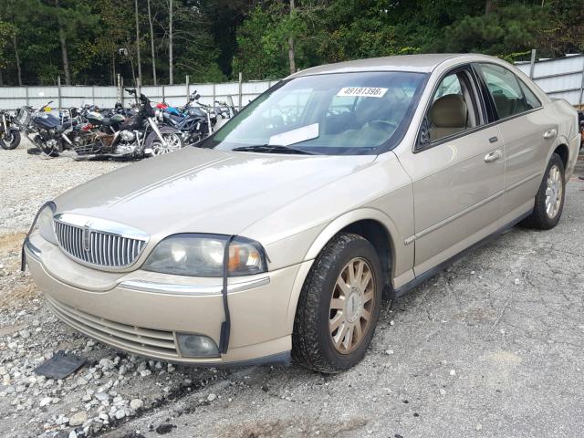 1LNHM86S25Y640097 - 2005 LINCOLN LS TAN photo 2