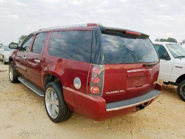 1GKFK66807J309903 - 2007 GMC YUKON XL D RED photo 3