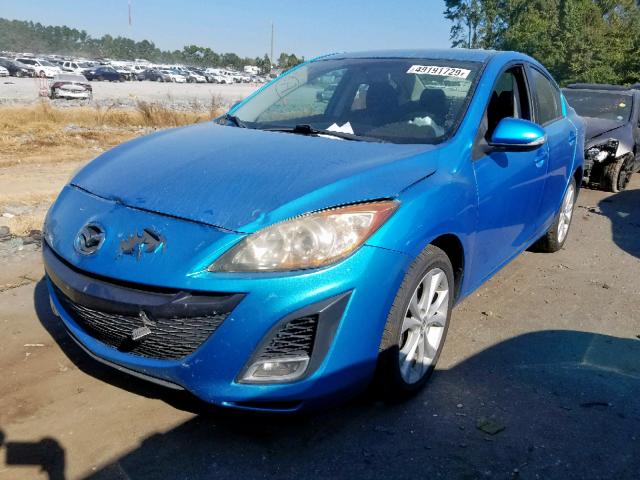 JM1BL1S53A1143602 - 2010 MAZDA 3 S BLUE photo 2