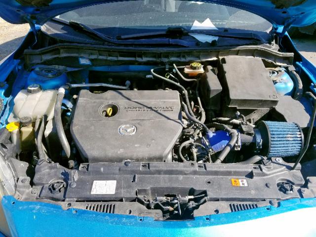 JM1BL1S53A1143602 - 2010 MAZDA 3 S BLUE photo 7