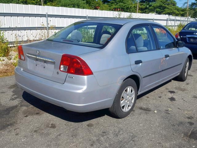 2HGES16123H621375 - 2003 HONDA CIVIC DX SILVER photo 4