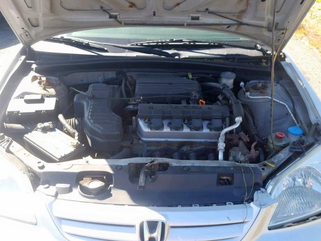 2HGES16123H621375 - 2003 HONDA CIVIC DX SILVER photo 7