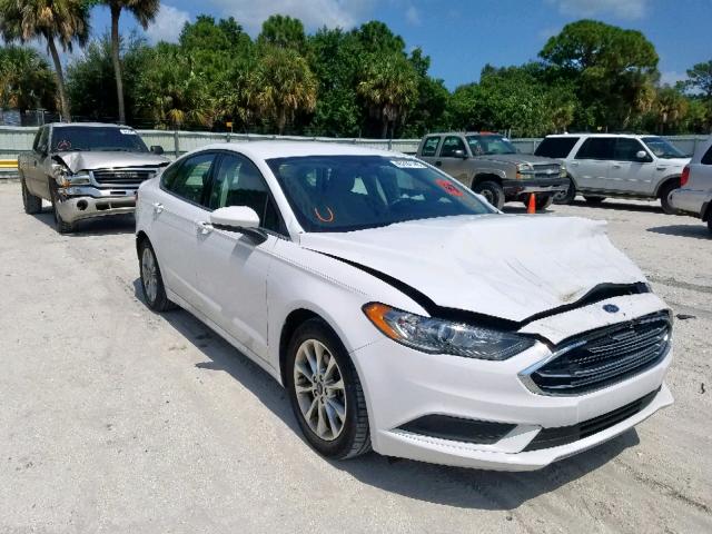 3FA6P0H7XHR189247 - 2017 FORD FUSION SE WHITE photo 1