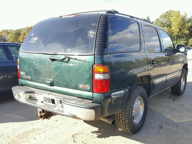 1GKEK13Z82J238468 - 2002 GMC YUKON GREEN photo 4