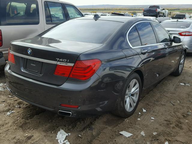 WBAKA4C59BC392219 - 2011 BMW 740 I CHARCOAL photo 4