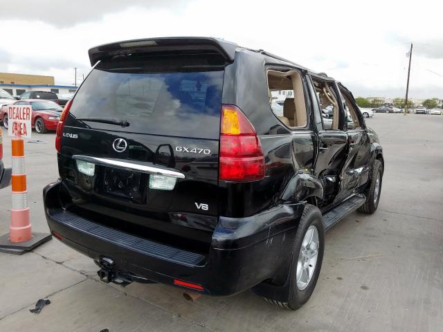 JTJBT20X530021890 - 2003 LEXUS GX 470 BLACK photo 4