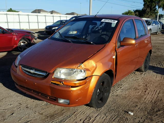 KL1TD65637B739581 - 2007 CHEVROLET AVEO BASE Narıncı foto 2