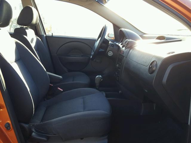 KL1TD65637B739581 - 2007 CHEVROLET AVEO BASE Narıncı foto 5