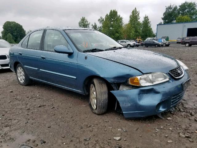 3N1CB51D42L621367 - 2002 NISSAN SENTRA XE BLUE photo 1